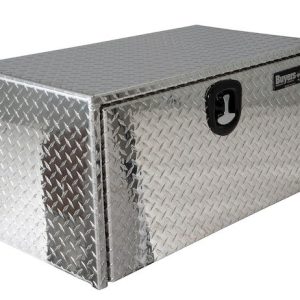 Buyers Products Tool Box, Underbody, 1 Recessed Drop Door, Diamond Tread, Aluminum, 24 Inch Length X 18 Inch Width X 18 Inch Height, T-Latch – 1705100