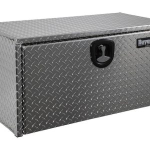 Buyers Products Tool Box, Underbody, 1 Recessed Drop Door, Diamond Tread, Aluminum, 30 Inch Length X 18 Inch Width X 18 Inch Height, T-Latch – 1705103