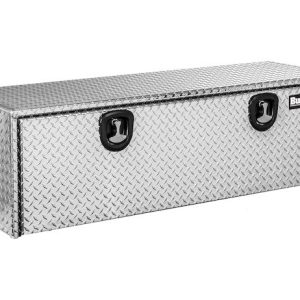 Buyers Products Tool Box, Underbody, 1 Recessed Drop Door, Diamond Tread, Aluminum, 60 Inch Length X 18 Inch Width X 18 Inch Height, T-Latch – 1705115