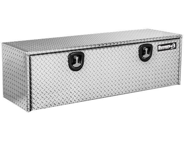 Buyers Products Tool Box, Underbody, 1 Recessed Drop Door, Diamond Tread, Aluminum, 60 Inch Length X 18 Inch Width X 18 Inch Height, T-Latch – 1705115