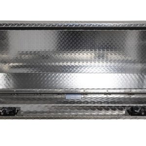 Buyers Products Tool Box, 1 Recessed Drop Door, Diamond Tread, Gray, Aluminum, 48 Inch Length X 24 Inch Width X 24 Inch Height – 1705140