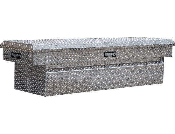 Buyers Products Tool Box, Crossover, Single Lid, Diamond Tread, Aluminum, 20 Inch Length X 71 Inch Width X 23 Inch Height – 1709415