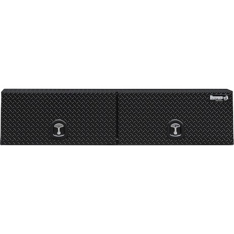 Buyers Products Tool Box, Topsider, Recessed Drop Door, Diamond Tread, Gloss Black, Aluminum – 1721351