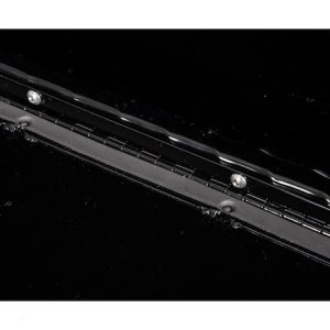 Buyers Products Tool Box, Topsider, 2 Recessed Drop Door, Diamond Tread, Gloss Black, Aluminum – 1721565
