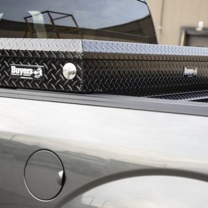 Buyers Products Tool Box, Crossover, Single Lid, Powder Coated Diamond Tread, Black, Aluminum – 1729410
