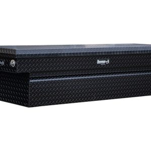 Buyers Products Tool Box, Crossover, Single Lid, Powder Coated Diamond Tread, Black, Aluminum – 1729415