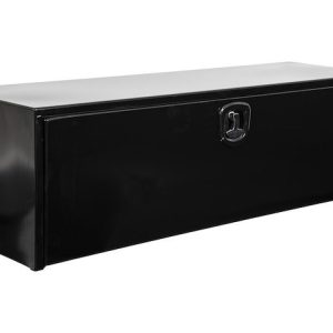 Buyers Products Tool Box, Underbody, 1 Recessed Drop Door, Powder Coated, Black, Carbon Steel – 1732315