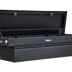 Buyers Products Tool Box, Crossover, Single Lid, Powder Coated Diamond Tread, Matte Black, Aluminum – 1739410
