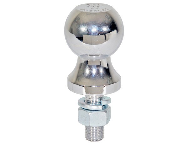 Buyers Products Trailer Hitch Ball, 2 Inch Ball, 3500 Pound Gross Trailer Weight, 3/4 Inch Shank Diameter, 1-3/4 Inch Shank Length, Chrome – 1802130