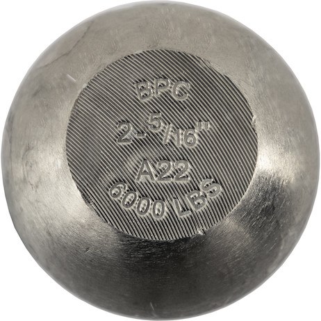 Buyers Products Trailer Hitch Ball, 2-5/16 Inch Ball, 6000 Pound Gross Trailer Weight, 1 Inch Shank Diameter, 2-1/8 Inch Shank Length, Zinc – 1802162