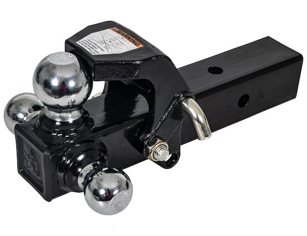 Buyers Products Trailer Hitch Ball Mount, For 2-1/2 Inch Receiver, 10000 Pound Gross Trailer Weight, Non-Swivel, Non Extendable – 1802280
