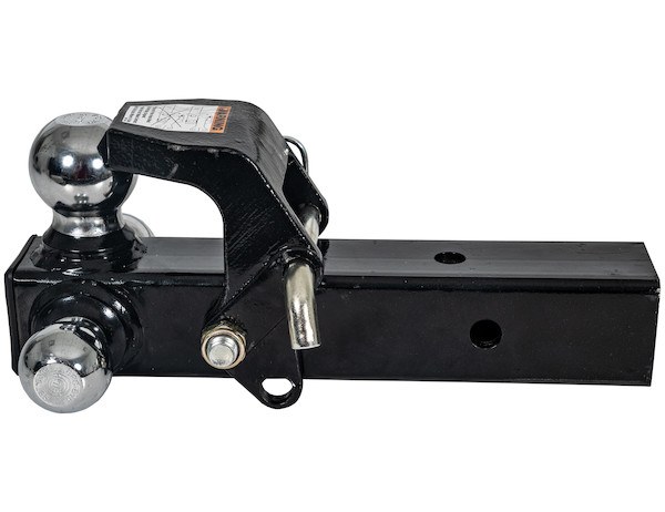 Buyers Products Trailer Hitch Ball Mount, For 2-1/2 Inch Receiver, 10000 Pound Gross Trailer Weight, Non-Swivel, Non Extendable – 1802280