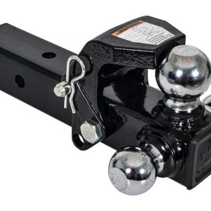 Buyers Products Trailer Hitch Ball Mount, For 2-1/2 Inch Receiver, 10000 Pound Gross Trailer Weight, Non-Swivel, Non Extendable – 1802280