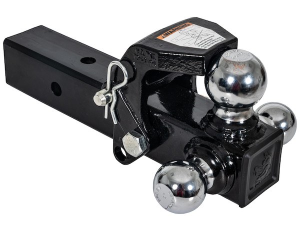 Buyers Products Trailer Hitch Ball Mount, For 2-1/2 Inch Receiver, 10000 Pound Gross Trailer Weight, Non-Swivel, Non Extendable – 1802280