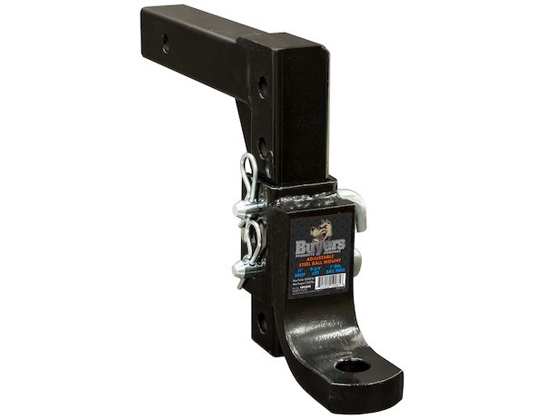 Buyers Products Trailer Hitch Ball Mount, For 2 Inch Receiver, 10000 Pound Gross Trailer Weight, Adjustable 11 Inch Drop/ 9 1/2 Inch Rise – 1803095