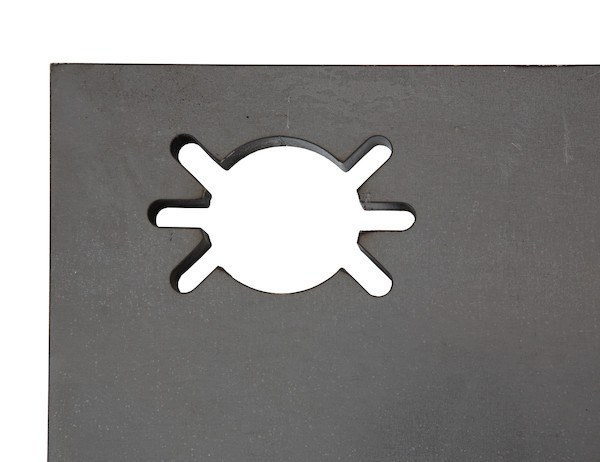 Buyers Products Pintle Hook Mounting Plate, Weld on, Multiple Pintle Hook Mounting Positions – 1809040