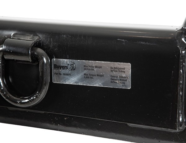 Buyers Products Trailer Hitch Rear, Class V, Square Tube Welded, 2.5 Inch Receiver, 20000 Pound Gross Trailer Weight – 1809070