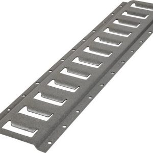 Buyers Products Tie Down Track, E-Track, 10 Foot Length, Powder Coated, Grey, Steel, Without Track Adapters – 1903050