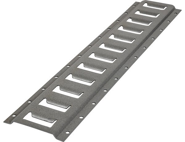 Buyers Products Tie Down Track, E-Track, 10 Foot Length, Powder Coated, Grey, Steel, Without Track Adapters – 1903050