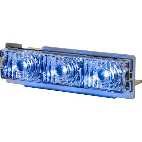 Buyers Products Warning Light, Mini Bar, Permanent Mount, Strobe Reflector LED, Blue, 12 Volt – 3024634