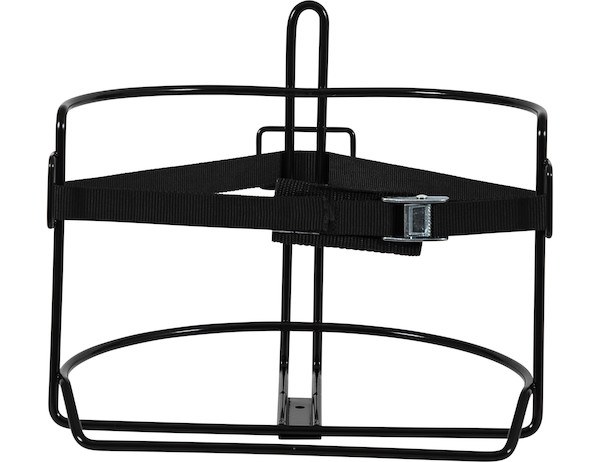 Buyers Products Drink Cooler Rack, Straps to Mount on Bed of Trailer, Powder Coated, Black, Steel, With Mounting Hardware – 5201007