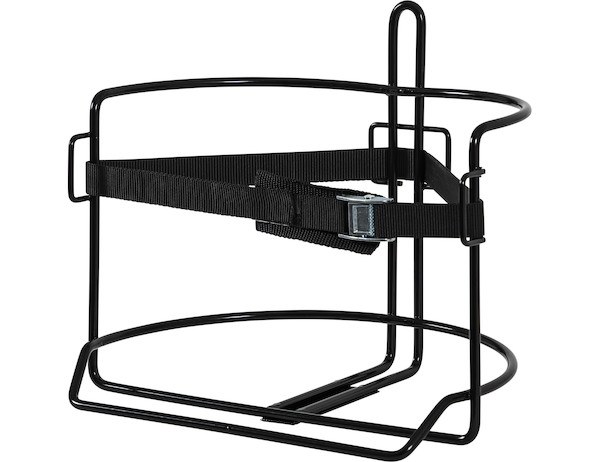 Buyers Products Drink Cooler Rack, Straps to Mount on Bed of Trailer, Powder Coated, Black, Steel, With Mounting Hardware – 5201007