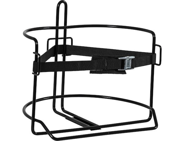 Buyers Products Drink Cooler Rack, Straps to Mount on Bed of Trailer, Powder Coated, Black, Steel, With Mounting Hardware – 5201007