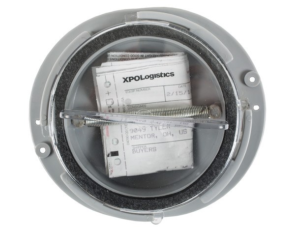 Buyers Products Certificate Holder, Used to Keep Documents Dry, Round, 8 Inch Diameter, Plastic, Bolt-On – 5201101
