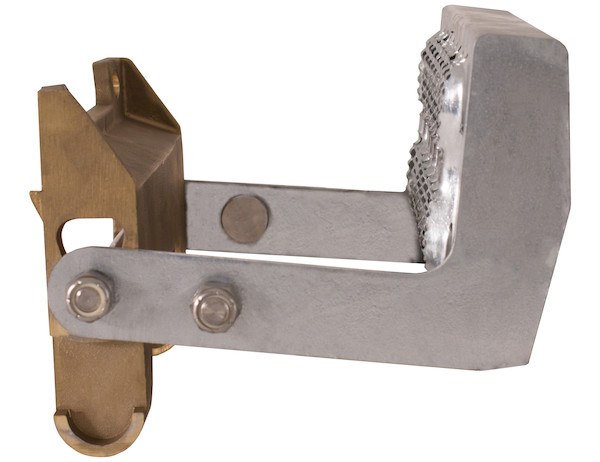 Buyers Products Truck Step, Bumper Mount, Single, Flat Step, Folds Up, Galvanized, Silver, Carbon Steel – 5230710