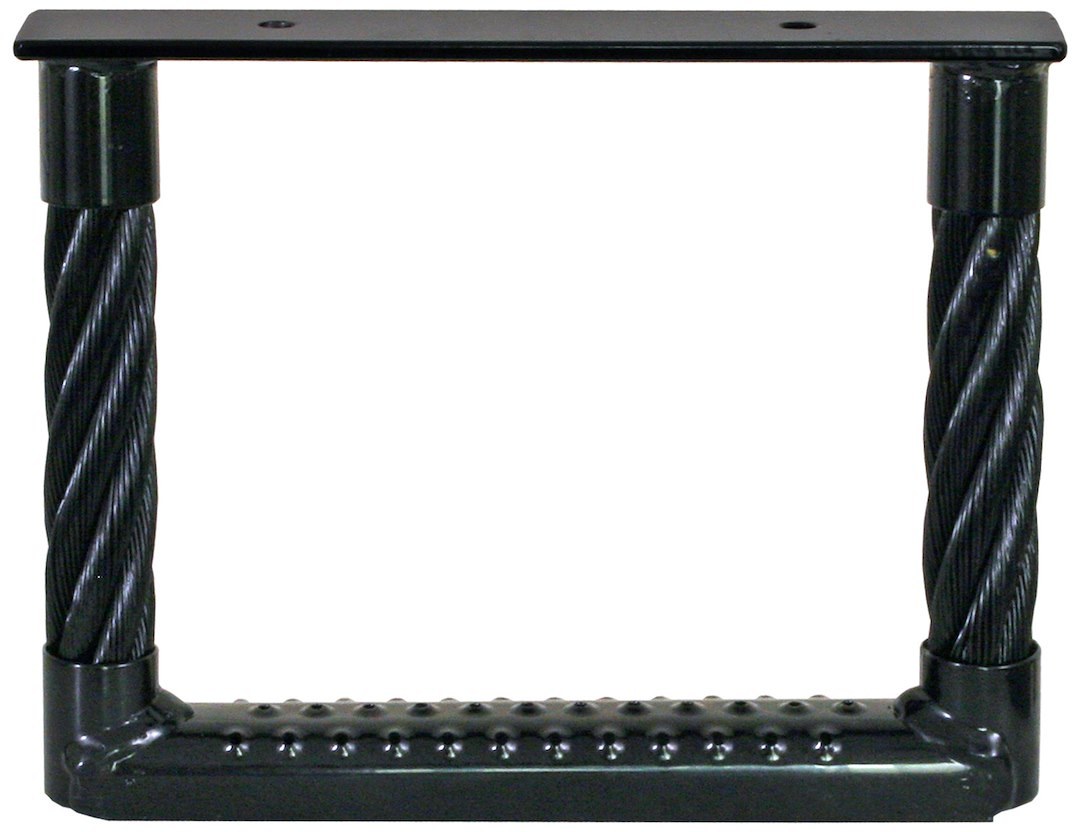 Buyers Products Truck Step, Single, Flat Step, Powder Coated, Black, Carbon Steel, Bolt-On/ Weld-On Mount – 5230912