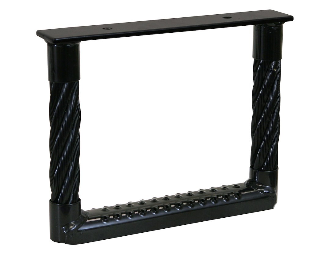 Buyers Products Truck Step, Single, Flat Step, Powder Coated, Black, Carbon Steel, Bolt-On/ Weld-On Mount – 5230912