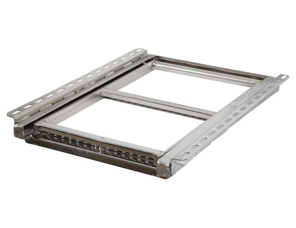 Buyers Products Truck Step, Retractable Slide-IN Step, 2-RUNG, Single, Flat Step, Natural, Stainless Steel, Bolted or Welded Installation – 5232001