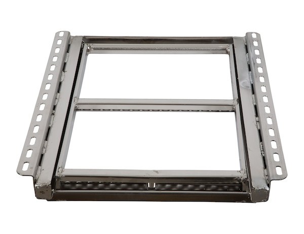 Buyers Products Truck Step, Retractable Slide-IN Step, 2-RUNG, Single, Flat Step, Natural, Stainless Steel, Bolted or Welded Installation – 5232001