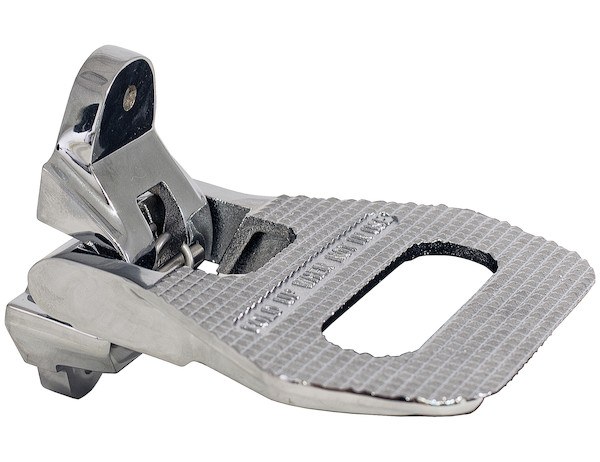 Buyers Products Truck Step, Body Mount, Single, Flat Step, Folds Up, Zinc Plated, Silver, Cast Steel, Bolt-On – 5236586