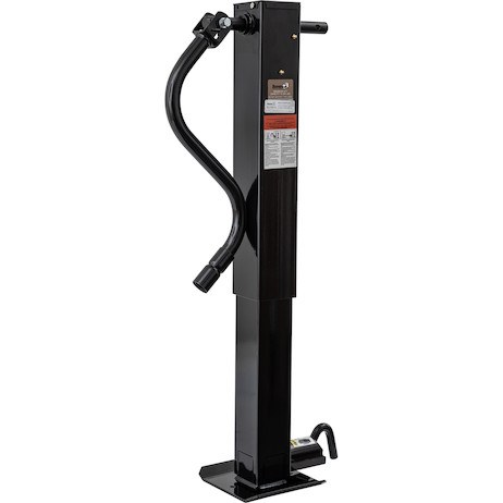 Buyers Products Trailer Tongue Jack, Manual, Side-Wind, Spring Assist Foot Return, 12000 Pound Capacity, 13 Inch Travel – 5391410HPKGD