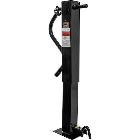 Buyers Products Trailer Tongue Jack, Manual, Side-Wind, Spring Assist Foot Return, 12000 Pound Capacity, 13 Inch Travel – 5391410HPKGD