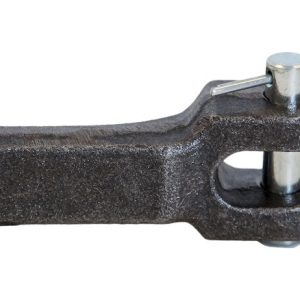 Buyers Products Trailer Safety Chain Hook Retainer, Forged Steel, Single, With Zinc-Plated Clevis Pin and Cotter, For 3/8 Inch Chain – 5471001