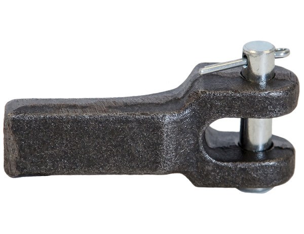 Buyers Products Trailer Safety Chain Hook Retainer, Forged Steel, Single, With Zinc-Plated Clevis Pin and Cotter, For 3/8 Inch Chain – 5471001