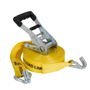Buyers Products Tie Down Strap, Cargo Tie Down, 30 Foot Length X 2 Inch Width, With Ratchet, 3300 Pound Work Load Capacity – 5483000CC