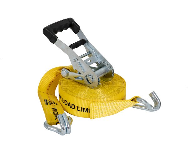 Buyers Products Tie Down Strap, Cargo Tie Down, 30 Foot Length X 2 Inch Width, With Ratchet, 3300 Pound Work Load Capacity – 5483000CC