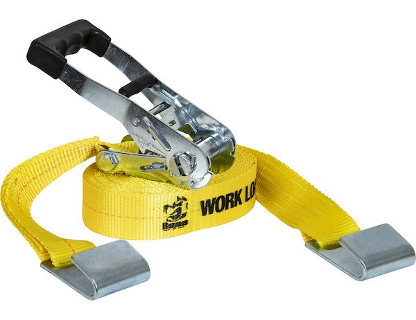 Buyers Products Tie Down Strap, Cargo Tie Down, 30 Foot Length X 2 Inch Width, With Ratchet, 3300 Pound Work Load Capacity – 5483000CC