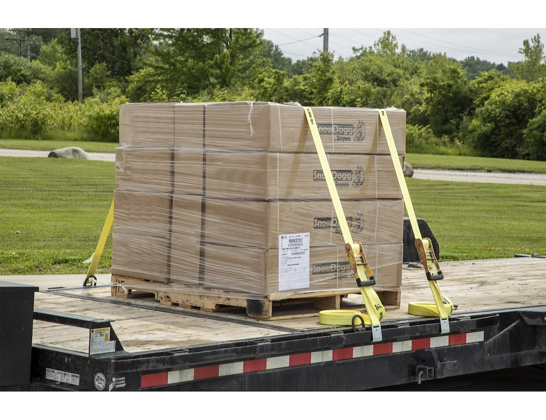 Buyers Products Tie Down Strap, Cargo Tie Down, 30 Foot Length X 2 Inch Width, 3300 Pounds, 10000 Pound Break Strength, With Ratchet – 5483005