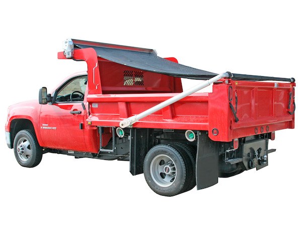 Buyers Products Tarpaulin Roller Kit, For Dump Application, Electric Motor Operated with 5 Spring Aluminum Telescopic Arm Assist – 5545306