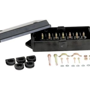 Buyers Products Wire Terminal Block, 7 Terminals, Black, Polypropylene – 5601100