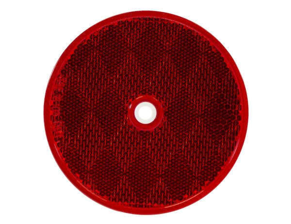 Buyers Products Reflector, Red Lens, 3.19 Inch Round, Without Housing, Bolt on – 5623316