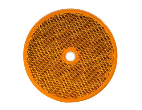 Buyers Products Reflector, Amber Lens, 3.19 Inch Round, Without Housing, Bolt on – 5623317