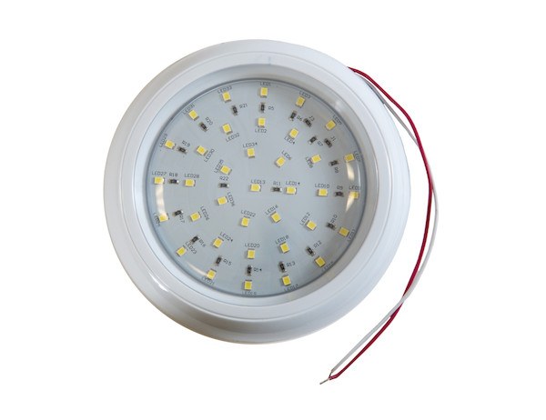 Buyers Products Dome Light, Clear Polycarbonate Lens, Plastic Housing, LED, 12-24 Volt, Surface Mount – 5625336