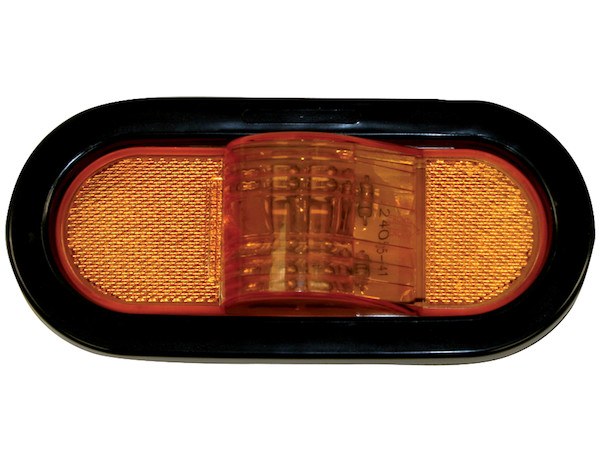Buyers Products Trailer Light, Turn Signal/ Side Marker, LED, Oval, 1.37 Watt, 12 Volt DC, Amber – 5626209