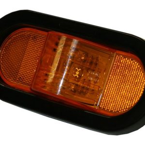 Buyers Products Trailer Light, Turn Signal/ Side Marker, LED, Oval, 1.37 Watt, 12 Volt DC, Amber – 5626209
