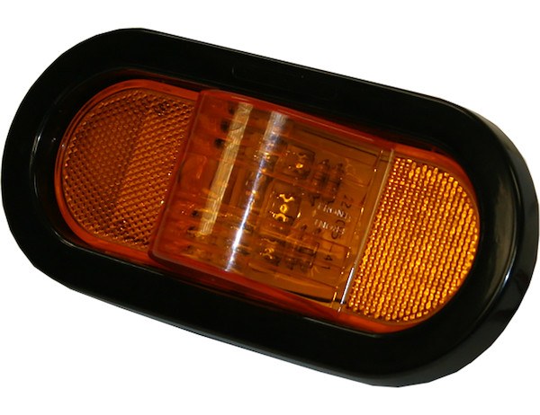 Buyers Products Trailer Light, Turn Signal/ Side Marker, LED, Oval, 1.37 Watt, 12 Volt DC, Amber – 5626209